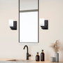 Opviq Lámpara de pared Hania - 13176 Blanco y Negro